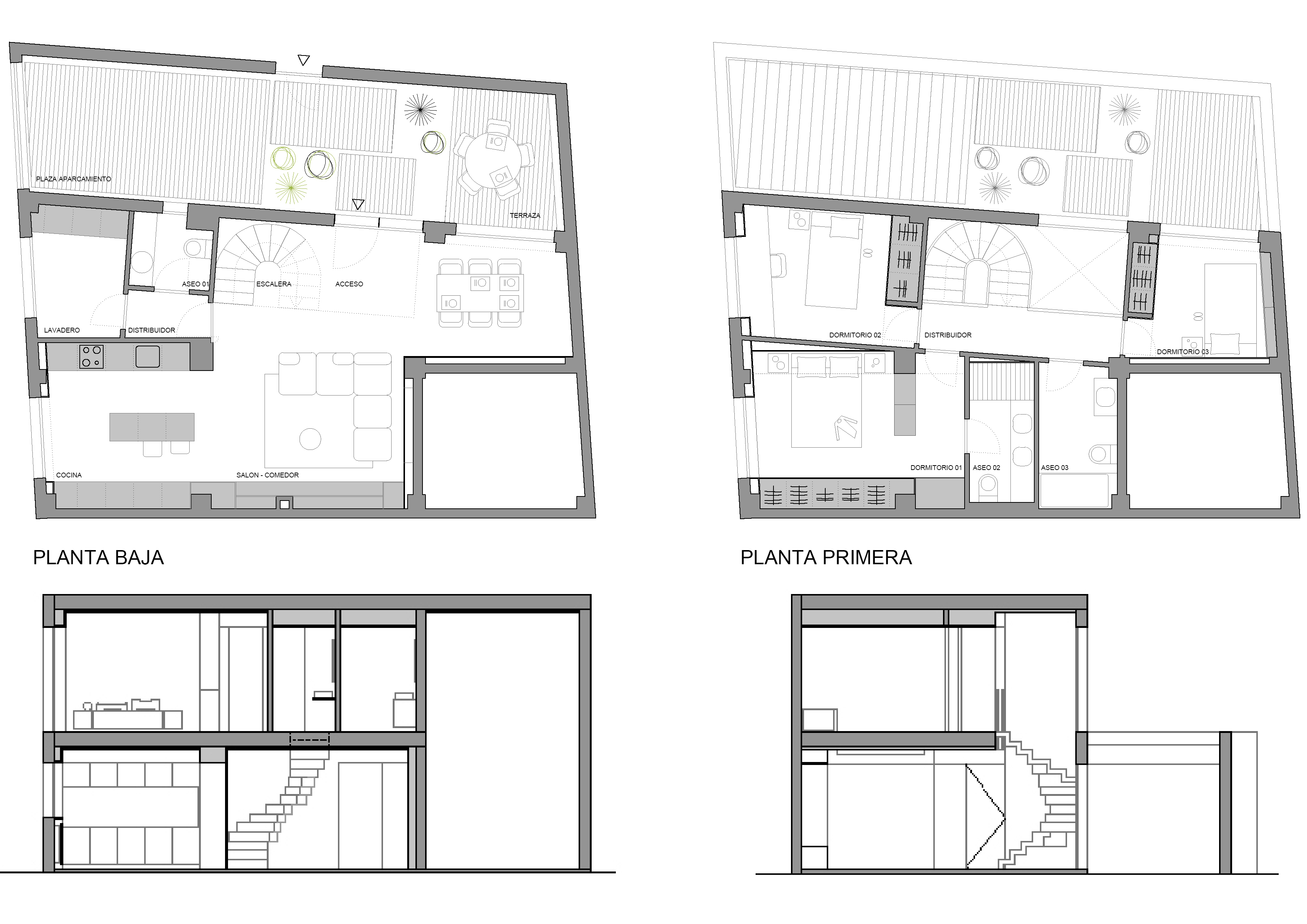 Proyecto Binomio Arquitectura - Casa Tetris